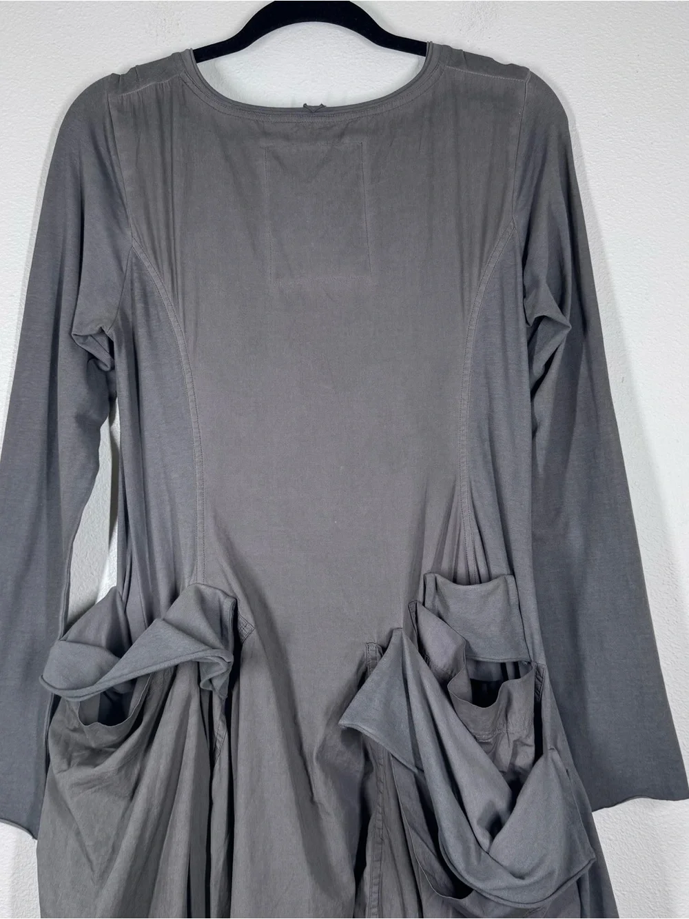 Rundholz Black Label Lagenlook Layered Dress Green Balloon Hem Small - Picture 7 of 11